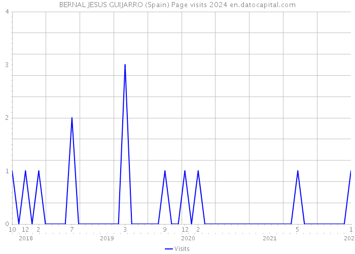 BERNAL JESUS GUIJARRO (Spain) Page visits 2024 