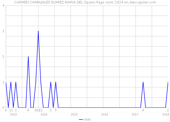 CARMEN CARBAJALES SUAREZ MARIA DEL (Spain) Page visits 2024 