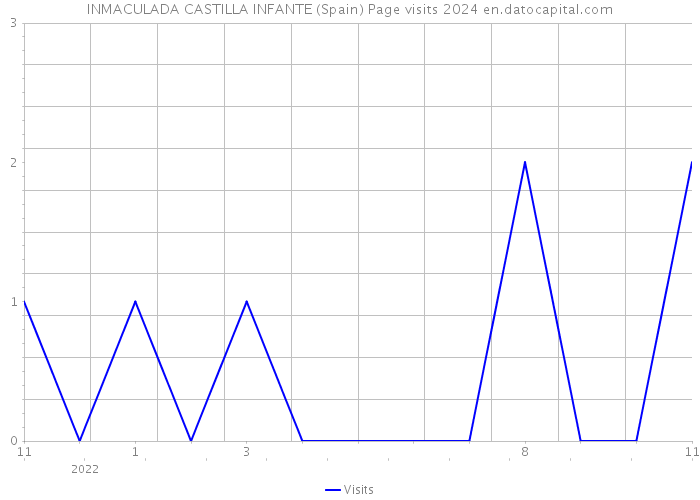 INMACULADA CASTILLA INFANTE (Spain) Page visits 2024 