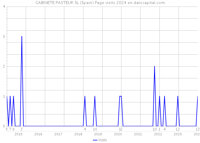 GABINETE PASTEUR SL (Spain) Page visits 2024 