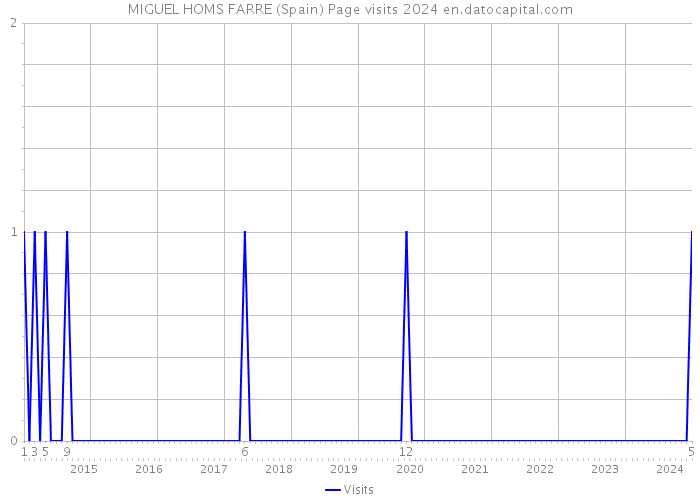 MIGUEL HOMS FARRE (Spain) Page visits 2024 