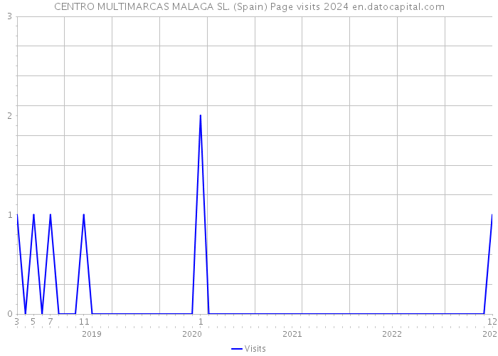 CENTRO MULTIMARCAS MALAGA SL. (Spain) Page visits 2024 