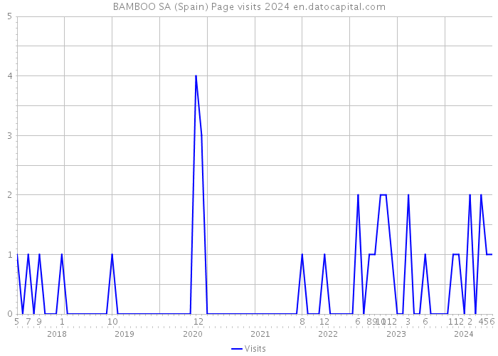 BAMBOO SA (Spain) Page visits 2024 