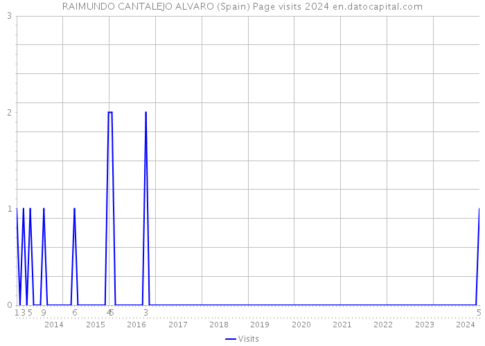 RAIMUNDO CANTALEJO ALVARO (Spain) Page visits 2024 