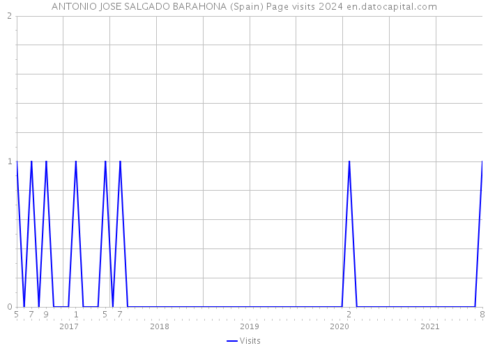 ANTONIO JOSE SALGADO BARAHONA (Spain) Page visits 2024 