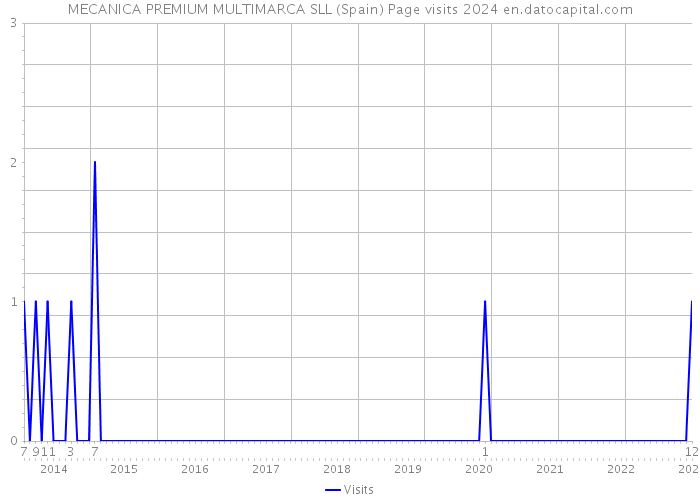 MECANICA PREMIUM MULTIMARCA SLL (Spain) Page visits 2024 