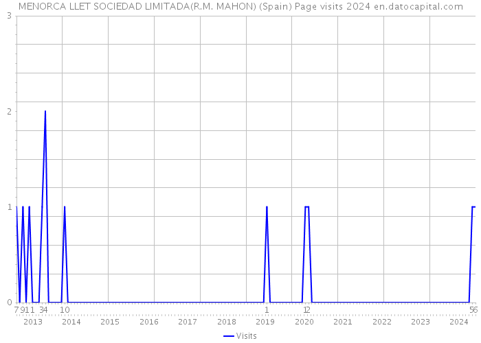 MENORCA LLET SOCIEDAD LIMITADA(R.M. MAHON) (Spain) Page visits 2024 
