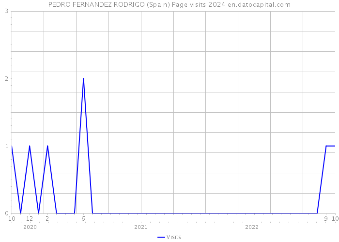 PEDRO FERNANDEZ RODRIGO (Spain) Page visits 2024 