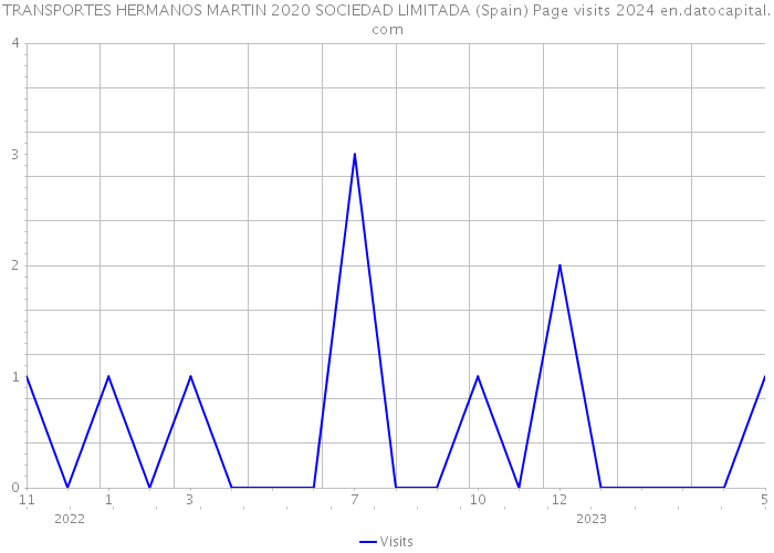 TRANSPORTES HERMANOS MARTIN 2020 SOCIEDAD LIMITADA (Spain) Page visits 2024 