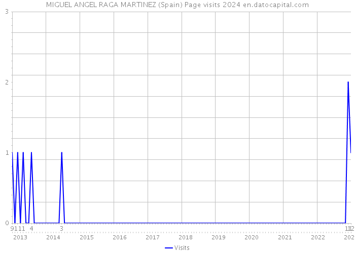 MIGUEL ANGEL RAGA MARTINEZ (Spain) Page visits 2024 