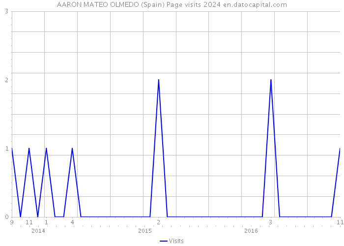 AARON MATEO OLMEDO (Spain) Page visits 2024 
