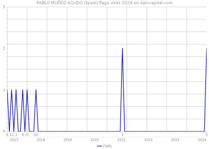 PABLO MUÑOZ AGUDO (Spain) Page visits 2024 