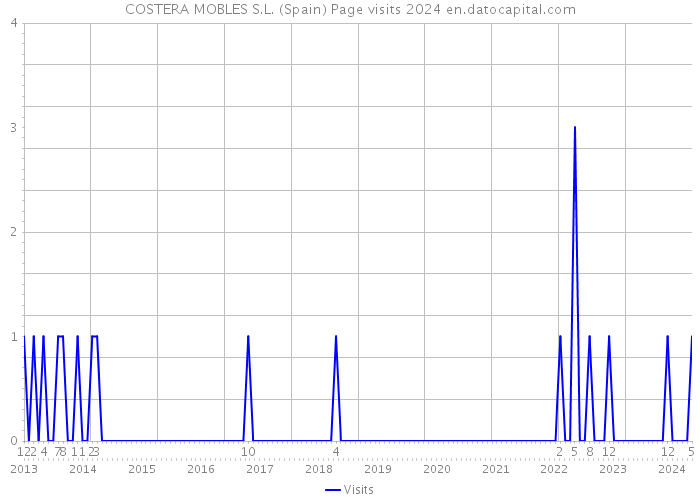 COSTERA MOBLES S.L. (Spain) Page visits 2024 
