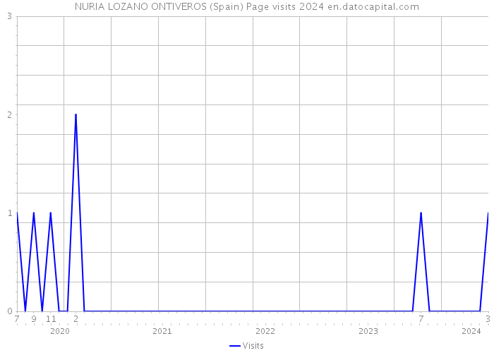 NURIA LOZANO ONTIVEROS (Spain) Page visits 2024 