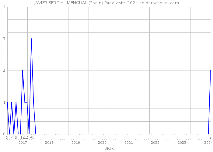 JAVIER BERCIAL MENGUAL (Spain) Page visits 2024 