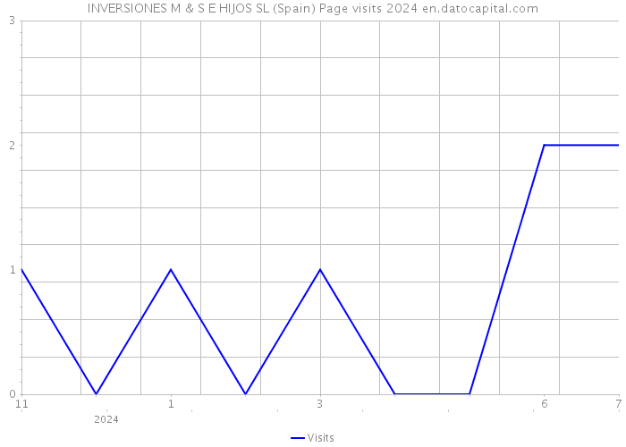 INVERSIONES M & S E HIJOS SL (Spain) Page visits 2024 