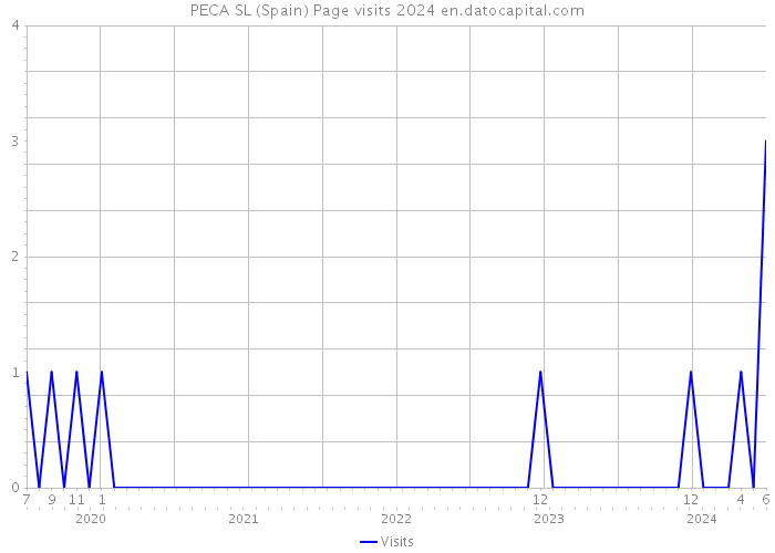 PECA SL (Spain) Page visits 2024 