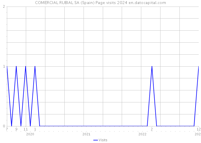 COMERCIAL RUBIAL SA (Spain) Page visits 2024 