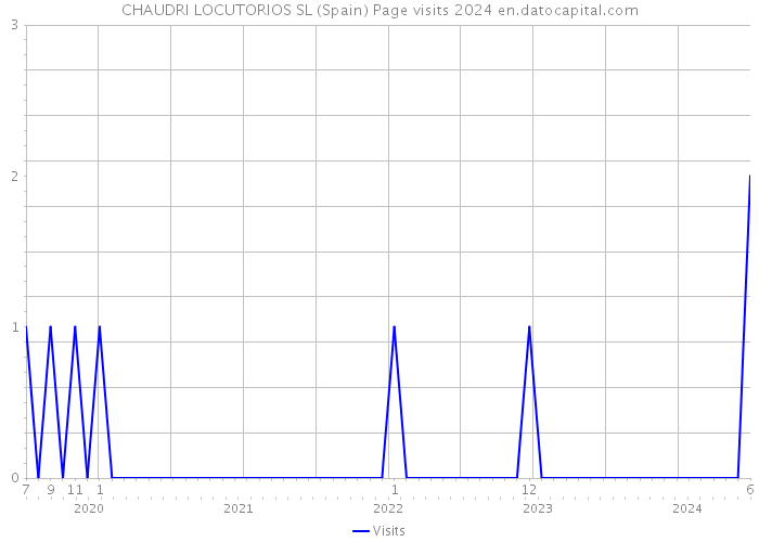 CHAUDRI LOCUTORIOS SL (Spain) Page visits 2024 