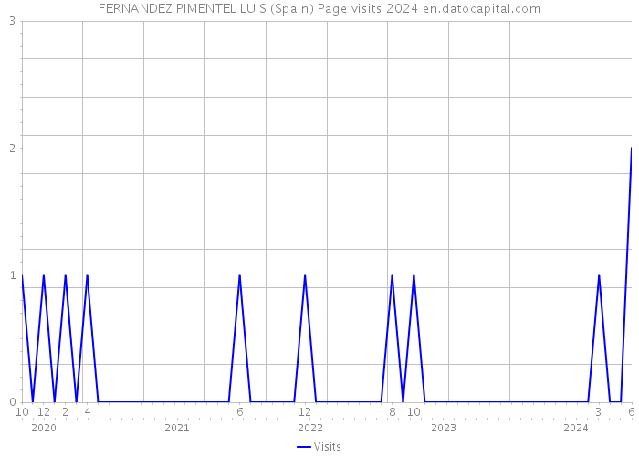 FERNANDEZ PIMENTEL LUIS (Spain) Page visits 2024 
