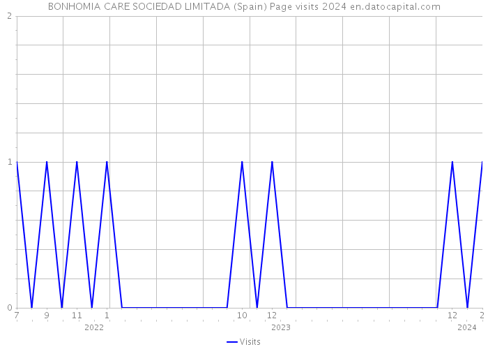 BONHOMIA CARE SOCIEDAD LIMITADA (Spain) Page visits 2024 