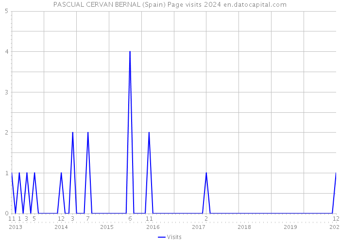 PASCUAL CERVAN BERNAL (Spain) Page visits 2024 