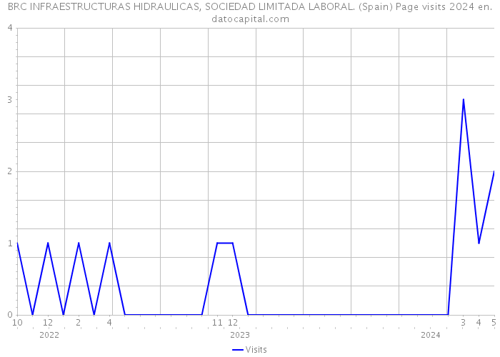 BRC INFRAESTRUCTURAS HIDRAULICAS, SOCIEDAD LIMITADA LABORAL. (Spain) Page visits 2024 