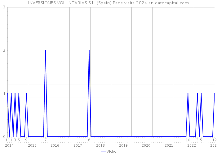 INVERSIONES VOLUNTARIAS S.L. (Spain) Page visits 2024 