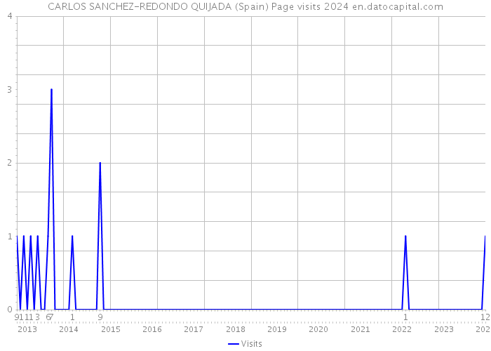 CARLOS SANCHEZ-REDONDO QUIJADA (Spain) Page visits 2024 