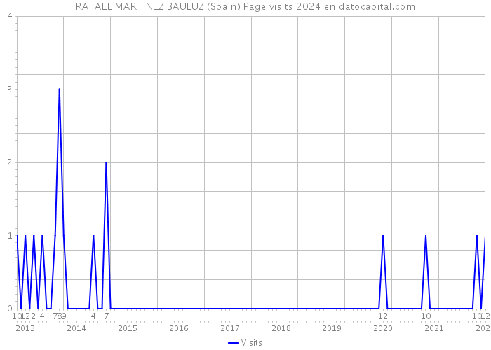 RAFAEL MARTINEZ BAULUZ (Spain) Page visits 2024 