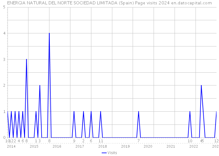ENERGIA NATURAL DEL NORTE SOCIEDAD LIMITADA (Spain) Page visits 2024 