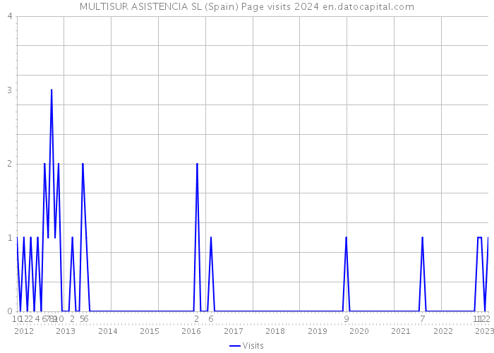 MULTISUR ASISTENCIA SL (Spain) Page visits 2024 
