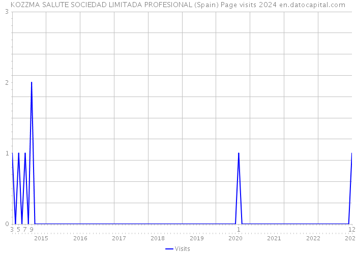 KOZZMA SALUTE SOCIEDAD LIMITADA PROFESIONAL (Spain) Page visits 2024 