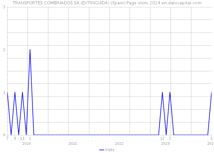 TRANSPORTES COMBINADOS SA (EXTINGUIDA) (Spain) Page visits 2024 