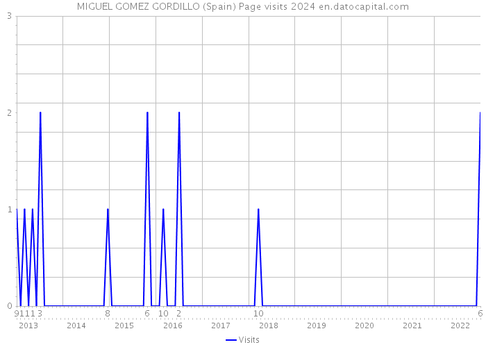 MIGUEL GOMEZ GORDILLO (Spain) Page visits 2024 