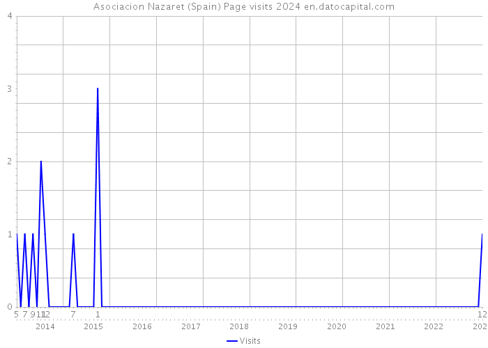 Asociacion Nazaret (Spain) Page visits 2024 