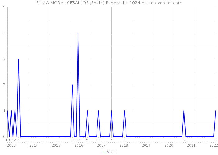 SILVIA MORAL CEBALLOS (Spain) Page visits 2024 