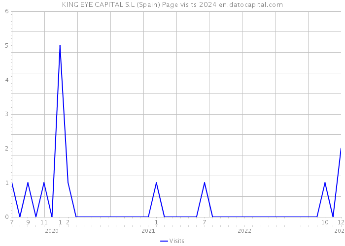 KING EYE CAPITAL S.L (Spain) Page visits 2024 