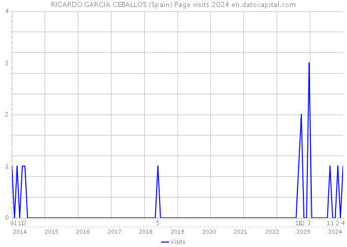 RICARDO GARCIA CEBALLOS (Spain) Page visits 2024 