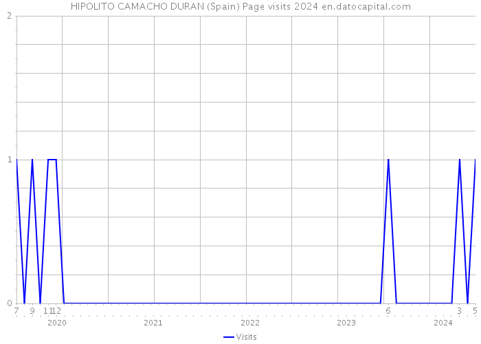 HIPOLITO CAMACHO DURAN (Spain) Page visits 2024 