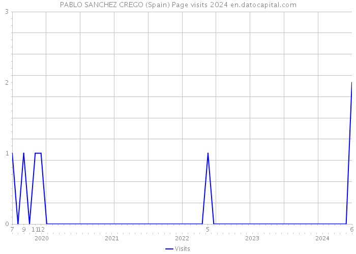 PABLO SANCHEZ CREGO (Spain) Page visits 2024 