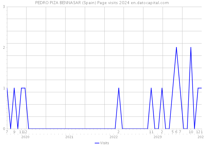 PEDRO PIZA BENNASAR (Spain) Page visits 2024 