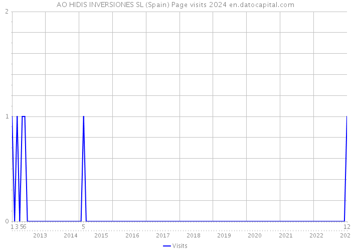 AO HIDIS INVERSIONES SL (Spain) Page visits 2024 
