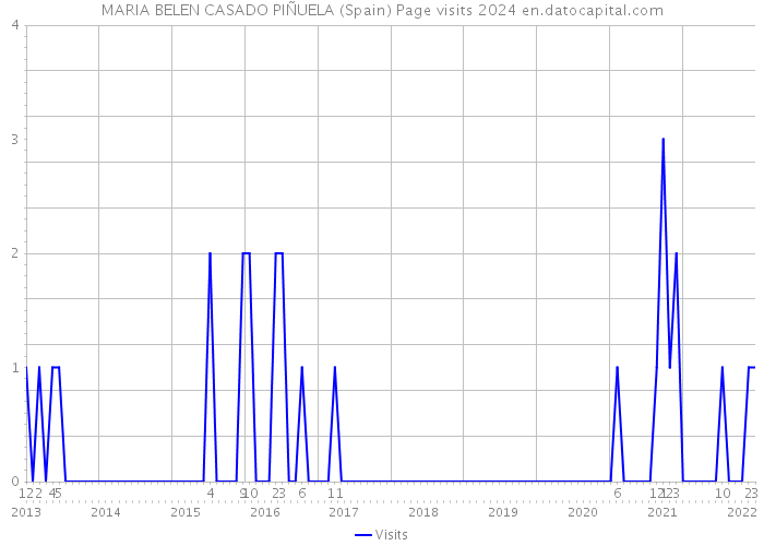 MARIA BELEN CASADO PIÑUELA (Spain) Page visits 2024 