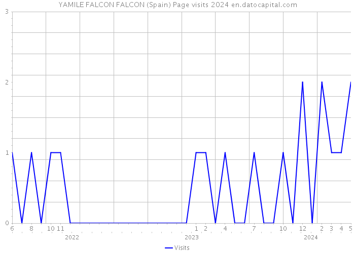 YAMILE FALCON FALCON (Spain) Page visits 2024 
