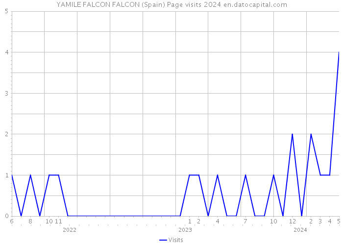 YAMILE FALCON FALCON (Spain) Page visits 2024 
