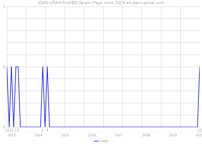 JOAN LIÑAN PLANES (Spain) Page visits 2024 