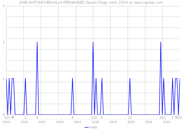 JOSE ANTONIO BRUALLA FERNANDEZ (Spain) Page visits 2024 