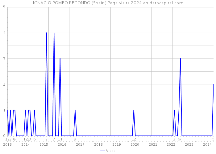 IGNACIO POMBO RECONDO (Spain) Page visits 2024 