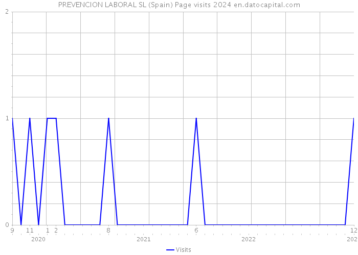 PREVENCION LABORAL SL (Spain) Page visits 2024 
